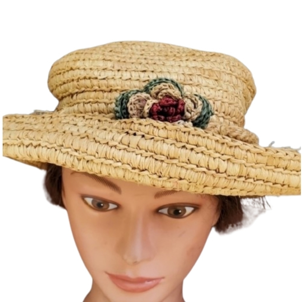 Floral Fun Raffia‎ Hat